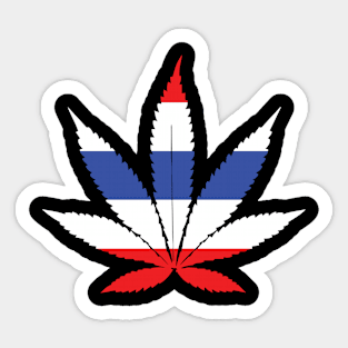 North Korea Pot Leaf Sticker